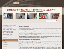 Tablet Screenshot of countertopscoeurdalene.com